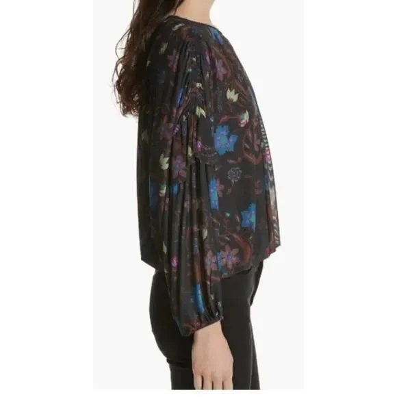 New ~  FREE PEOPLE ~  Wildflower Honey Top Size XS OVERSIZED - Picture 9 of 10